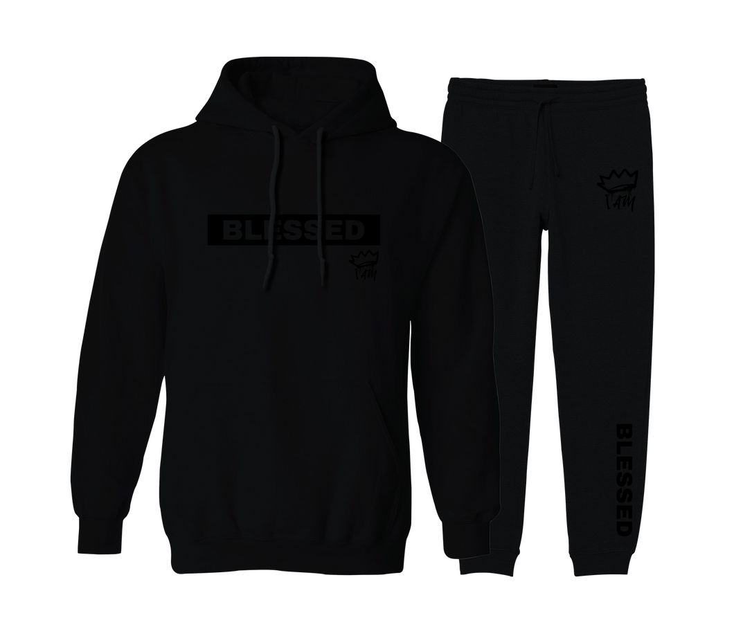 Blessed - Black Jogger Set