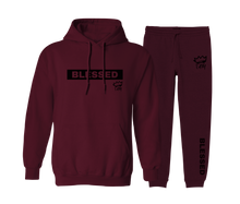 Load image into Gallery viewer, Blessed - Maroon Jogger Set
