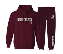 Load image into Gallery viewer, Blessed - Maroon Jogger Set
