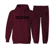 Load image into Gallery viewer, Powerful - Maroon Jogger Set
