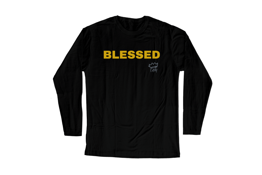 Blessed - Yellow on Black